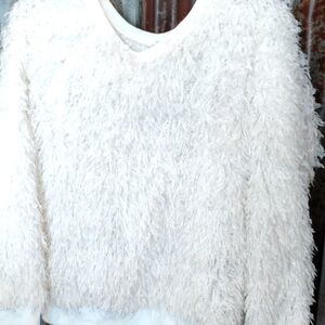 Women L Faux Chenille Sweater by Est.1946
